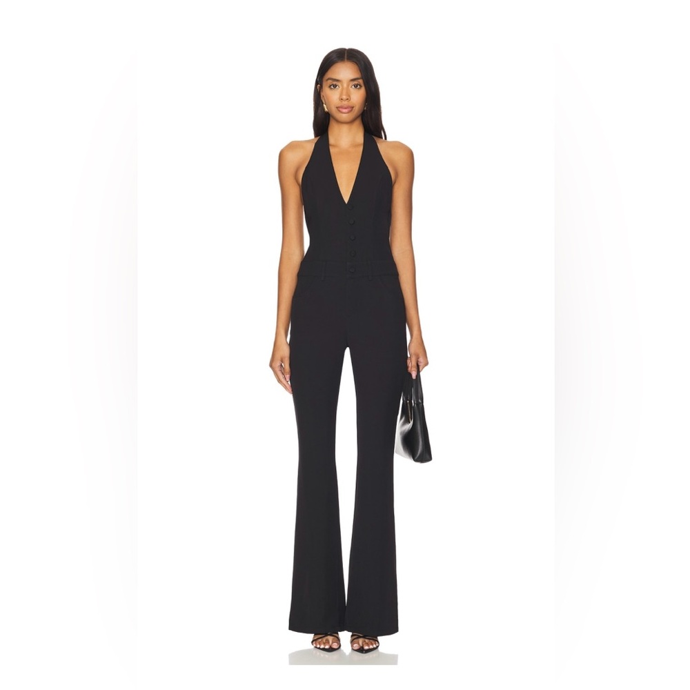 superdown Black Halter Jumpsuit